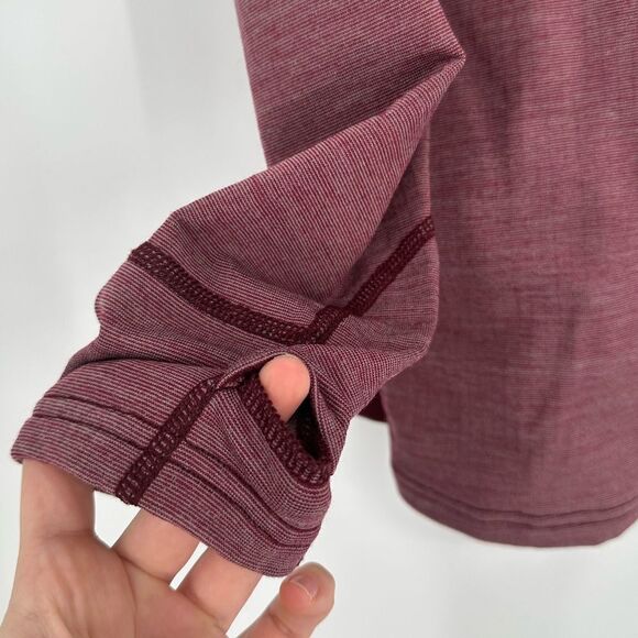 Voormi Women’s Access NXT Pullover Maroon Wool Blend Quarter Zip Medium - Picture 5 of 9